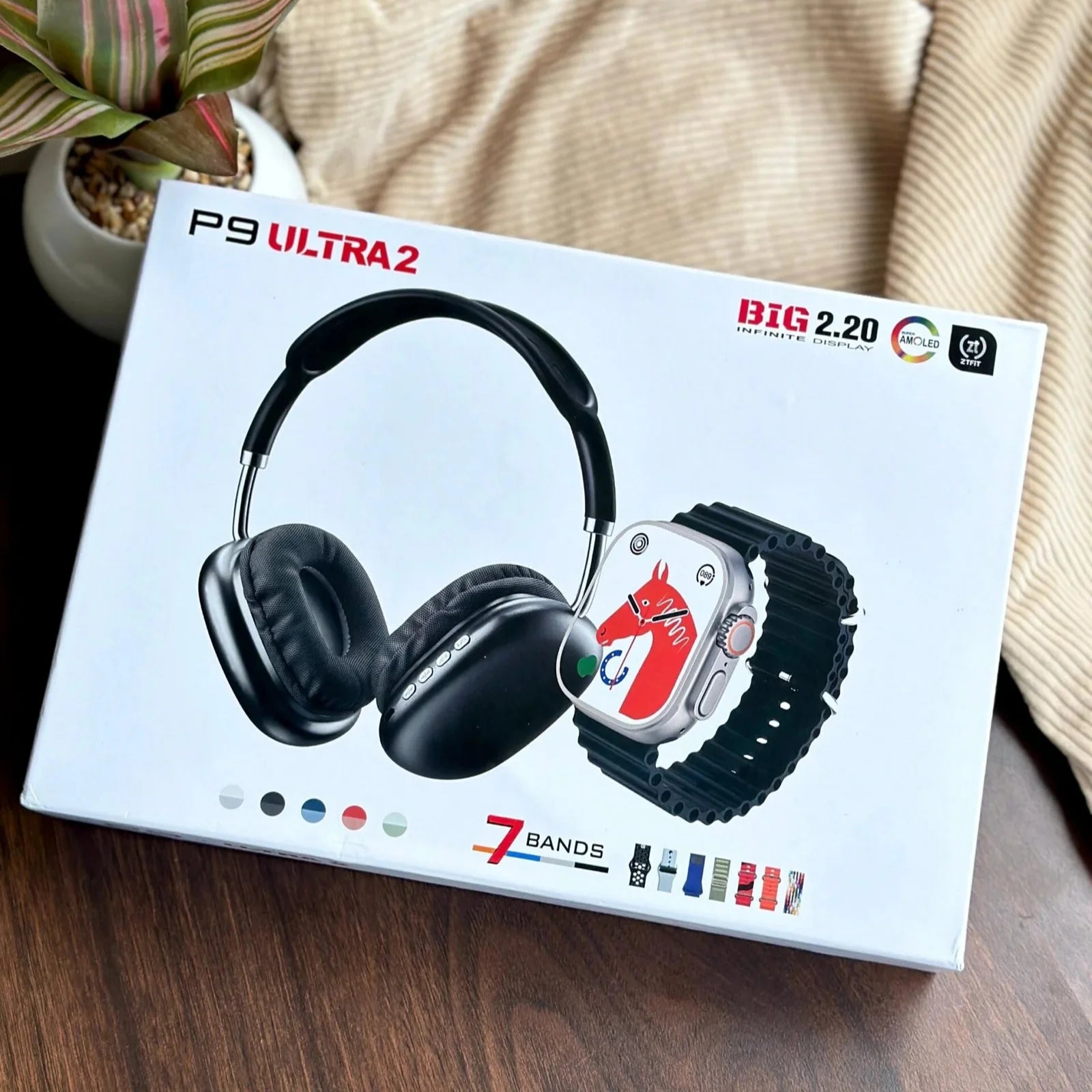⭐P9 ULTRA 2 - set de reloj inteligente con 7 brazaletes + audífonos 🎧 😲