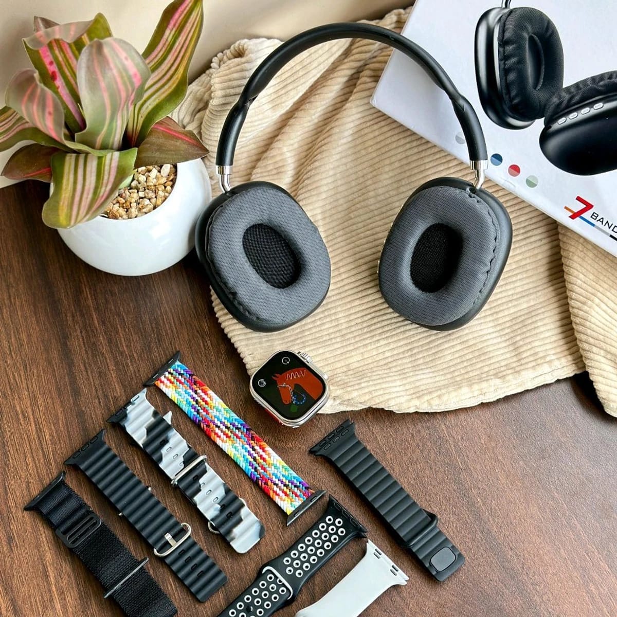 ⭐P9 ULTRA 2 - set de reloj inteligente con 7 brazaletes + audífonos 🎧 😲
