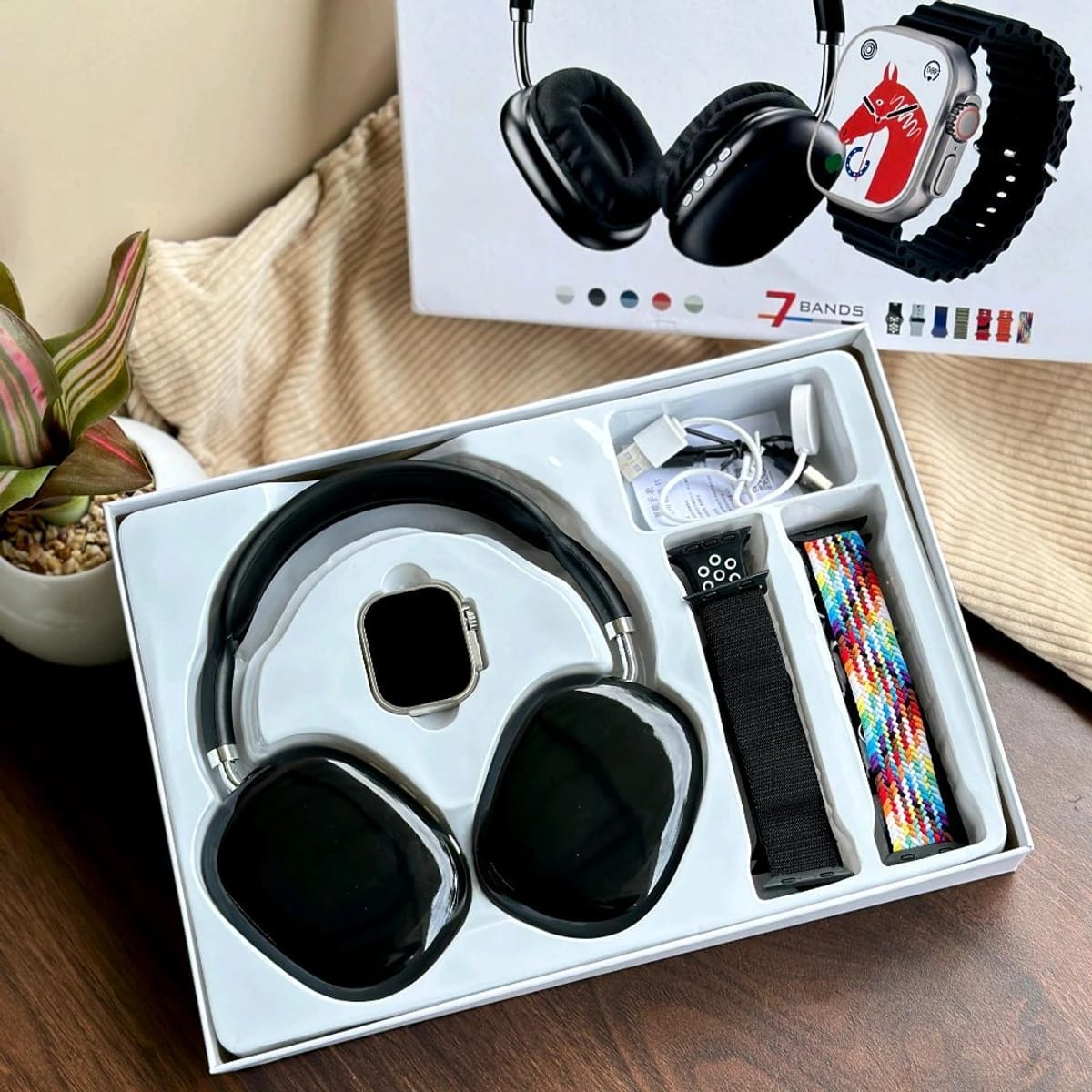 ⭐P9 ULTRA 2 - set de reloj inteligente con 7 brazaletes + audífonos 🎧 😲