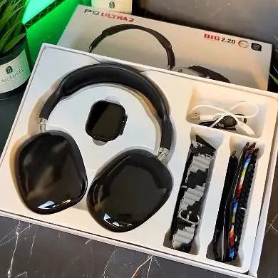 ⭐P9 ULTRA 2 - set de reloj inteligente con 7 brazaletes + audífonos 🎧 😲