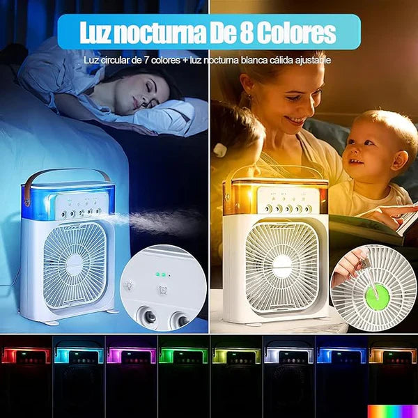 🧊 Mini ventilador 3 en 1 - Frescura al instante!!!