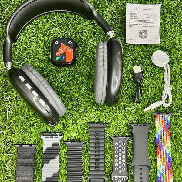 ⭐P9 ULTRA 2 - set de reloj inteligente con 7 brazaletes + audífonos 🎧 😲