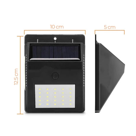 Luminaria "LOOP" LED de Pared Exterior con Panel Solar